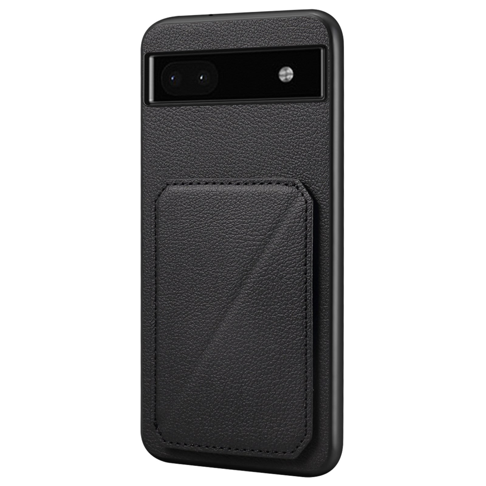 For Google Pixel 6a Case Kickstand Leather+PC+TPU Cell Phone Case with Card Holder For Google Pixel 6a Case Kickstand Leather+PC+TPU Cell Phone Case with Card Holder